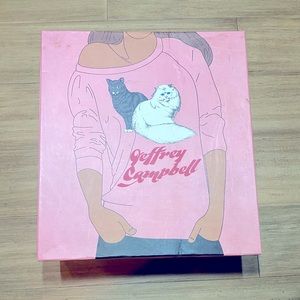 Black & gold platform booties with ombré heel